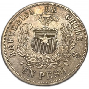 Chile, 1 Peso, 1872 ⇅