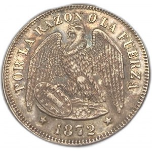 Chile, 50 Centavos, 1872