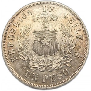 Čile, 1 peso, 1874 ⇅