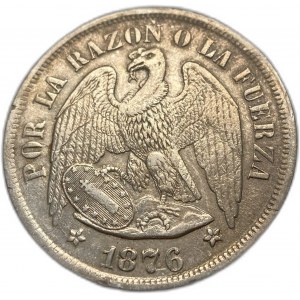 Chile, 1 peso, 1876 ⇅