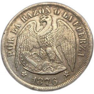 Cile, 1 Peso, 1876 ⇅