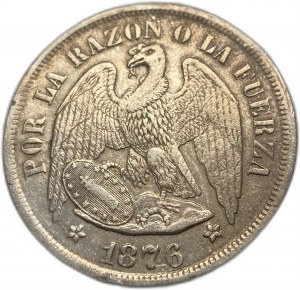 Čile, 1 peso, 1876 ⇅