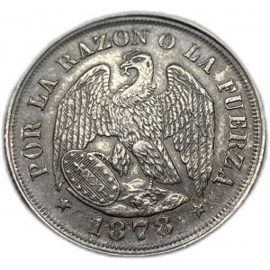 Chili, 20 Centavos, 1878