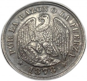 Čile, 20 centavos, 1878