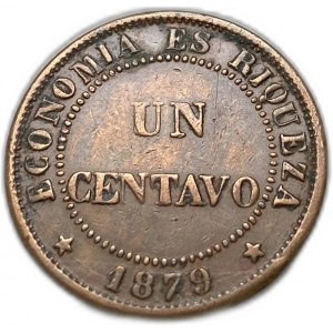 Chile, 1 centavo, 1879