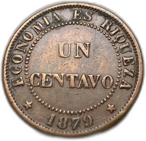 Cile, 1 centavo, 1879