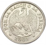 Čile, 20 centavos, 1881