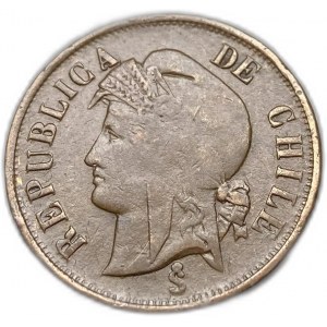 Chile, 2 centavos, 1882