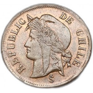 Chili, 2 Centavos, 1883