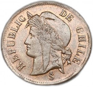 Čile, 2 centavos, 1883