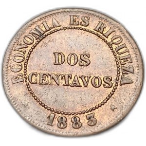 Chili, 2 Centavos, 1883