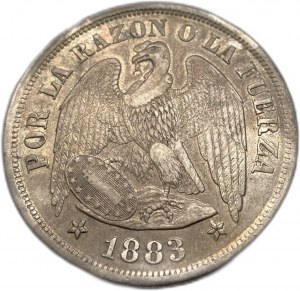 Chile, 1 Peso, 1883 ⇅
