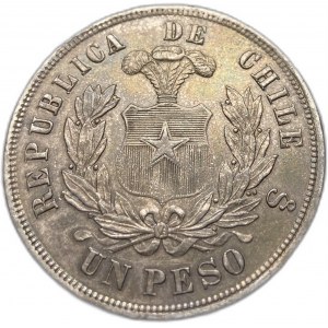 Chile, 1 Peso, 1884 ⇅