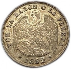 Chile, 1/2 Decimo, 1892