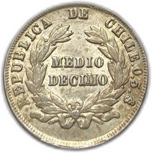 Chile, 1/2 Dezimo, 1892