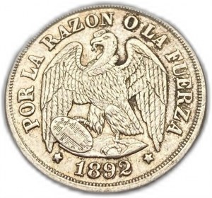 Chile, 1 Dezimo, 1892/82