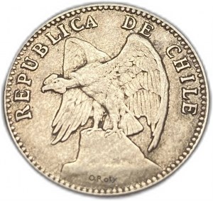 Chili, 20 Centavos, 1895