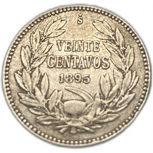 Čile, 20 centavos, 1895