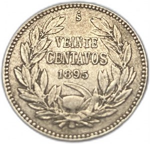 Čile, 20 centavos, 1895