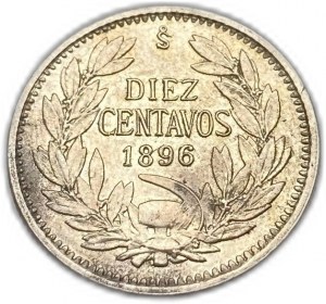 Cile, 10 centavos, 1896