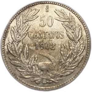 Cile, 50 Centavos, 1902