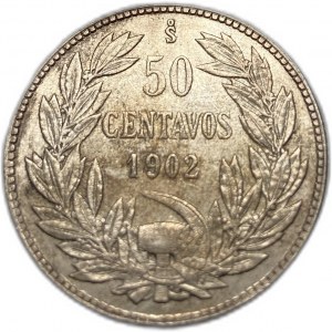 Čile, 50 centavos, 1902