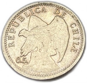 Čile, 10 centavos, 1907