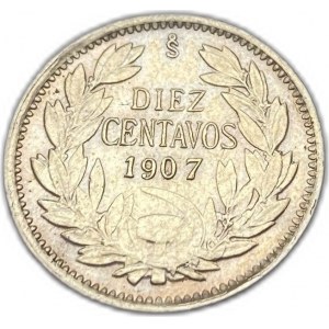 Chili, 10 Centavos, 1907