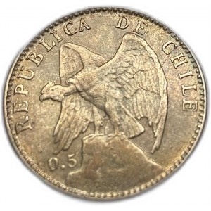 Chile, 20 centavos, 1907