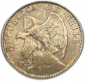 Cile, 20 Centavos, 1907