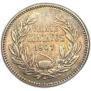 Chile, 20 centavos, 1907