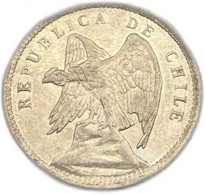 Chile, 40 Centavos, 1908/6