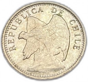 Čile, 10 centavos, 1913