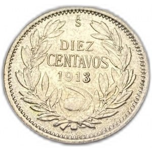 Cile, 10 Centavos, 1913