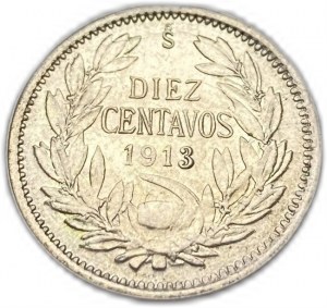 Chile, 10 Centavos, 1913
