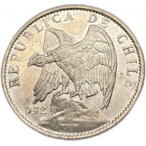 Čile, 1 peso, 1915