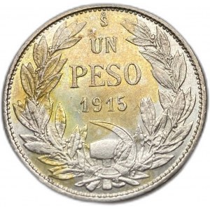 Chile, 1 Peso, 1915