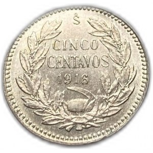 Chili, 5 Centavos, 1916