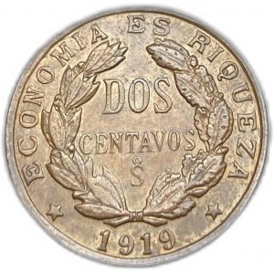 Chili, 2 Centavos, 1919