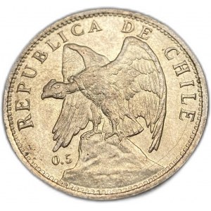 Chile, 1 peso, 1921