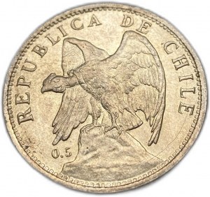 Chile, 1 peso, 1921