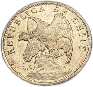 Cile, 1 Peso, 1921