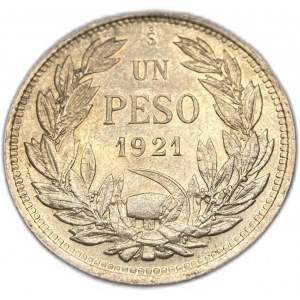 Chile, 1 peso, 1921