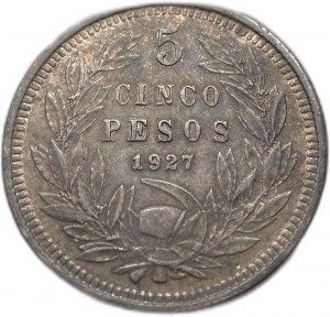 Cile, 5 Pesos, 1927