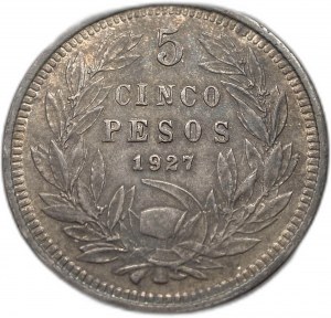 Chile, 5 peso, 1927