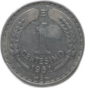 Chile, 1 Centesimo, 1961