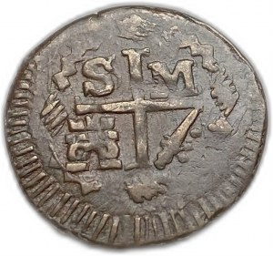 Colombie, 1/4 Real 1820 SM, ville de Santa Marta
