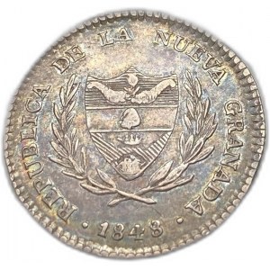 Kolumbia, 2 Reales, 1848 r.