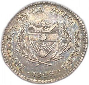 Kolumbien, 2 Reales, 1848
