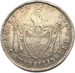 Colombia, 1 Peso, 1869